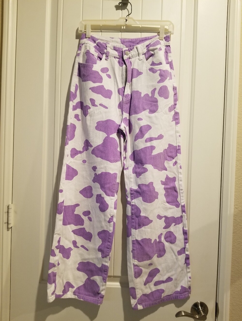 Shein Purple And White Jeans